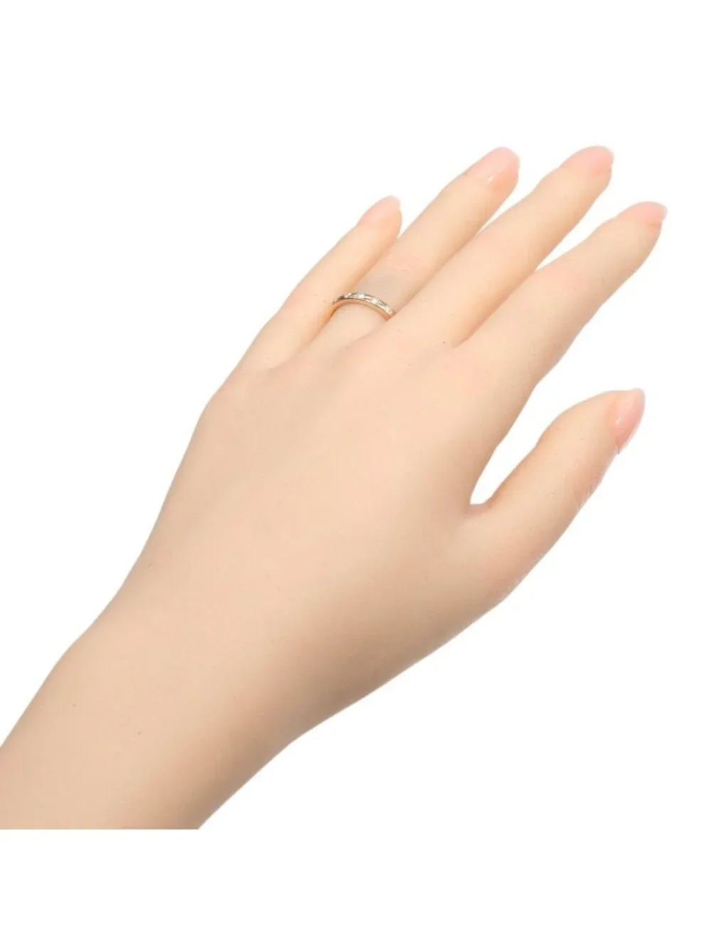 Tiffany & Co Stacking Band 18k Pink Gold Diamond Ring